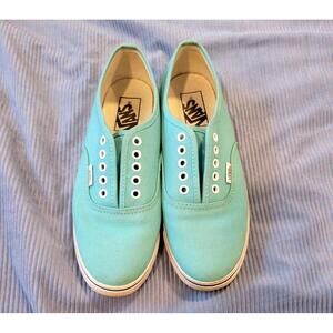 Vans Slip-On Sneakers in Light Blue - Women's Size 7.5